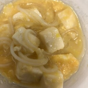 コーンと卵の中華風スープ